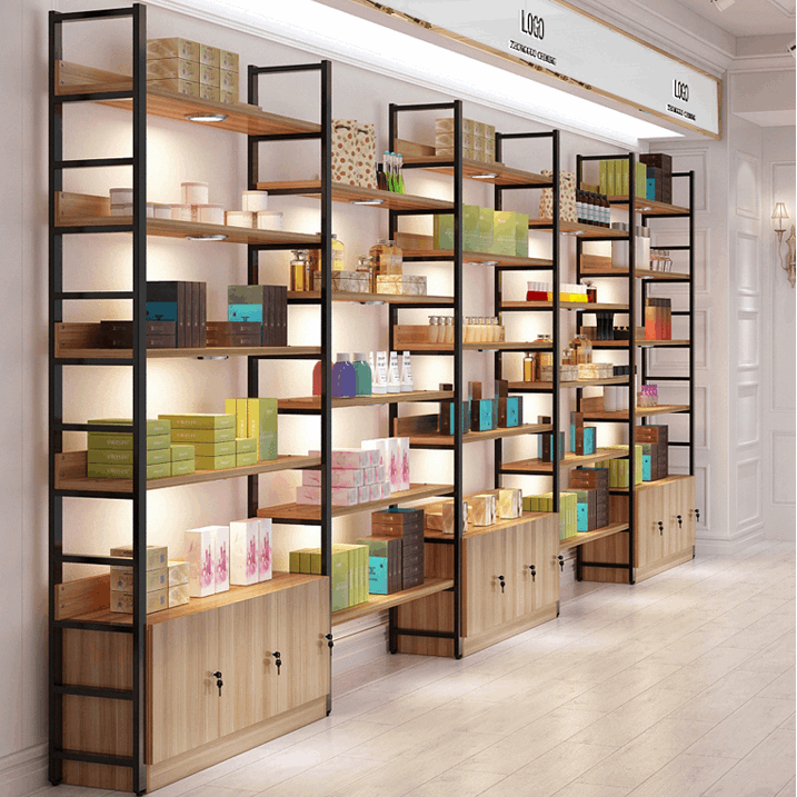 装饰茶叶店商用展示柜展架仓储礼品店冬虫夏草面包陈列展超市货架