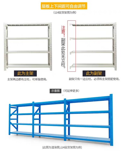 新疆乌鲁木齐地下室仓储货架置物架展示架多功能仓库家用拆装包邮 - 图0