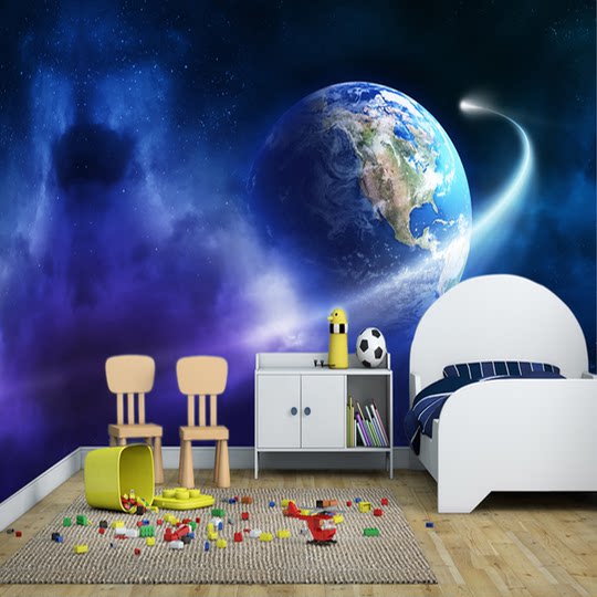 Водонепроницаемые самоклеящиеся обои для спальни, спальни, звездного неба