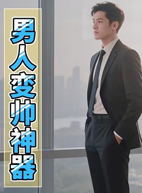 男士变帅神器 精修脸部轮廓提升气质蜕变帅哥必备打造美男子