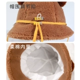 Детская демисезонная шапка, удерживающая тепло бархатная зимняя милая кепка, увеличенная толщина