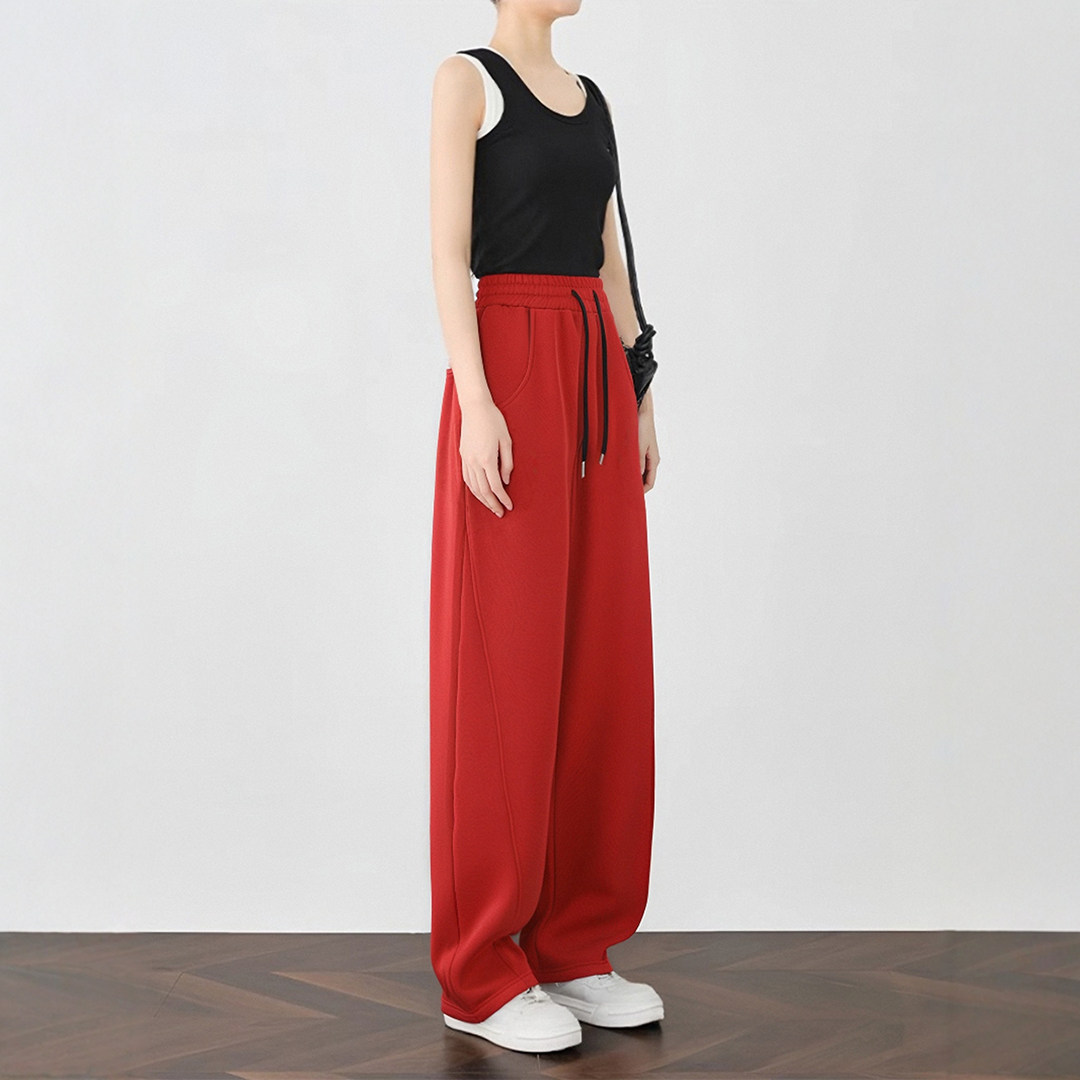 南瓜橘色香蕉裤镰刀裤女秋冬加绒加厚美式窄版阔腿裤高腰显瘦卫裤,淘宝优惠券,粉丝福利购,淘宝优惠卷