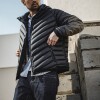 Winter hooded outdoor sports light rib down jacket