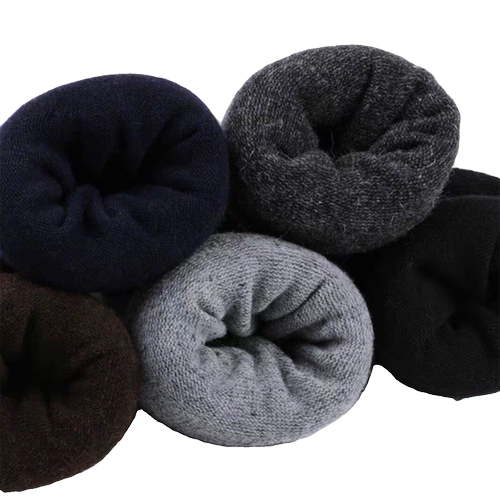 浪莎羊毛袜子男士中筒秋冬季加厚款长袜加绒保暖冬天羊绒长筒男袜 - 图3