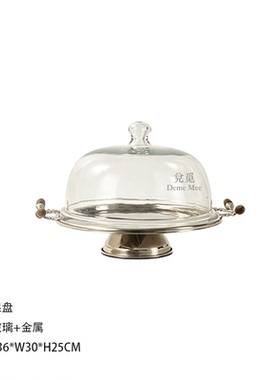 DEME欧式复古黄铜水果碗摆件