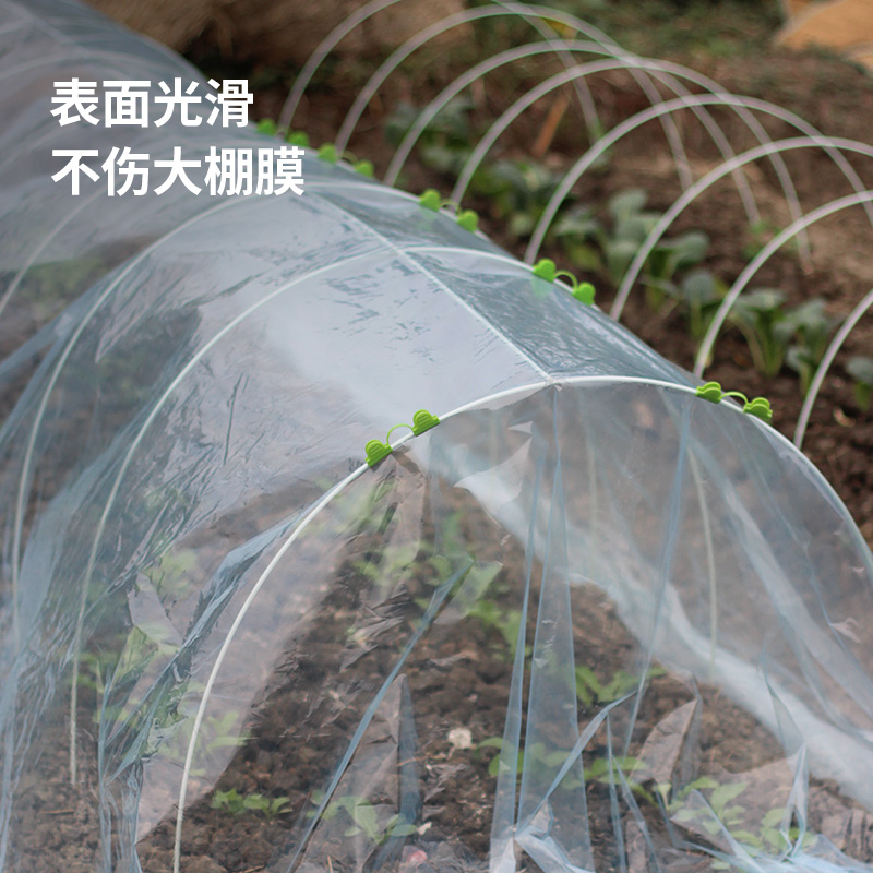 小拱棚支架玻璃纤维杆保温棚花棚新型农用大棚骨架菜园防冻雪拱竿 - 图2