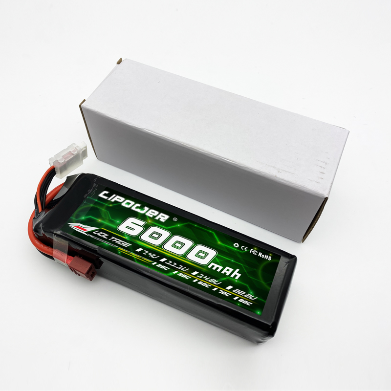 航模电池1550/5200/6000mAh 2S3S7.4V11.1V大容量船模/车模锂电池-图0