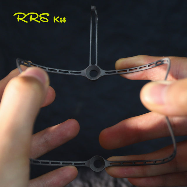Rrskit ລົດຖີບ 3D ພິມ titanium alloy water bottle holder ultra-light road bike mountain bike hollow water cup holder 8.5g