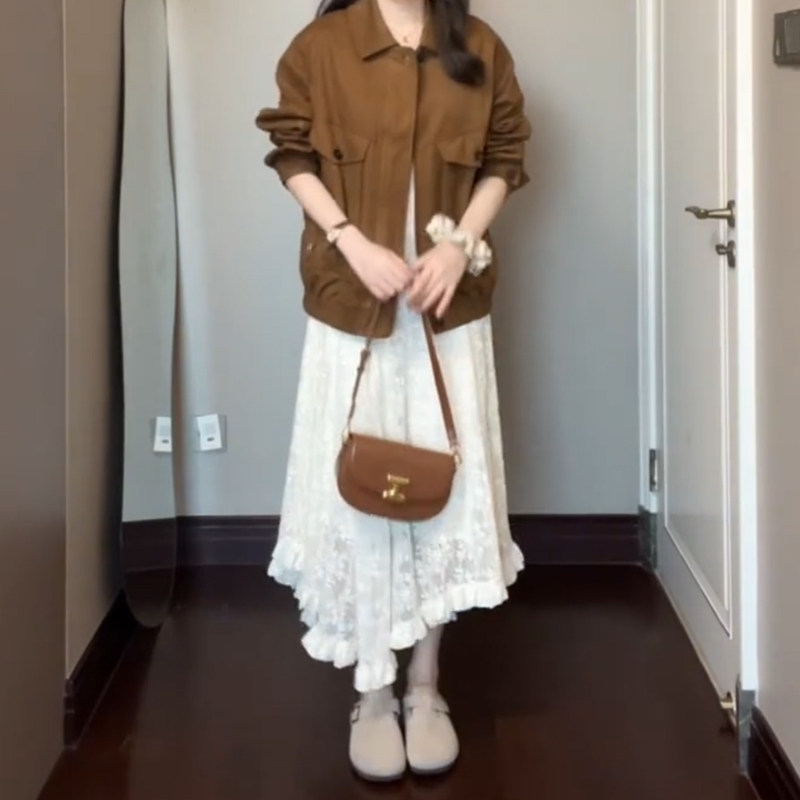 白色不规则蕾丝半身裙女秋装大码胖mm梨形身材显瘦a字长款蛋糕裙,淘宝优惠券,粉丝福利购,淘宝优惠卷