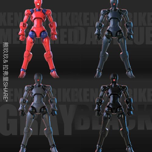 现货酋长大陆 强攻异人4个颜色 3MIN-A系列拼装科幻兵人 - 图3