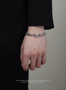 双层叠戴钛钢情侣小蛮腰手链轻奢高级感手串小众设计感转运手饰