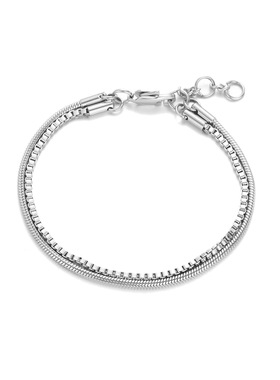 蛇骨双层手链男女钛钢小众高级设计感个性ins潮百搭情侣配饰礼物