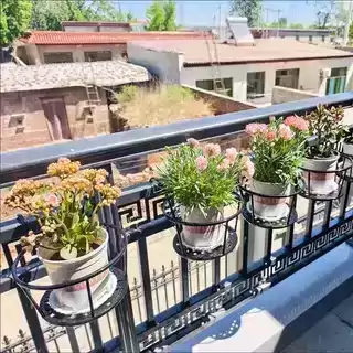 阳台铁艺护栏花架免安装栏杆悬挂式简约多肉绿萝吊篮花盆架,淘宝优惠券,粉丝福利购,淘宝优惠卷