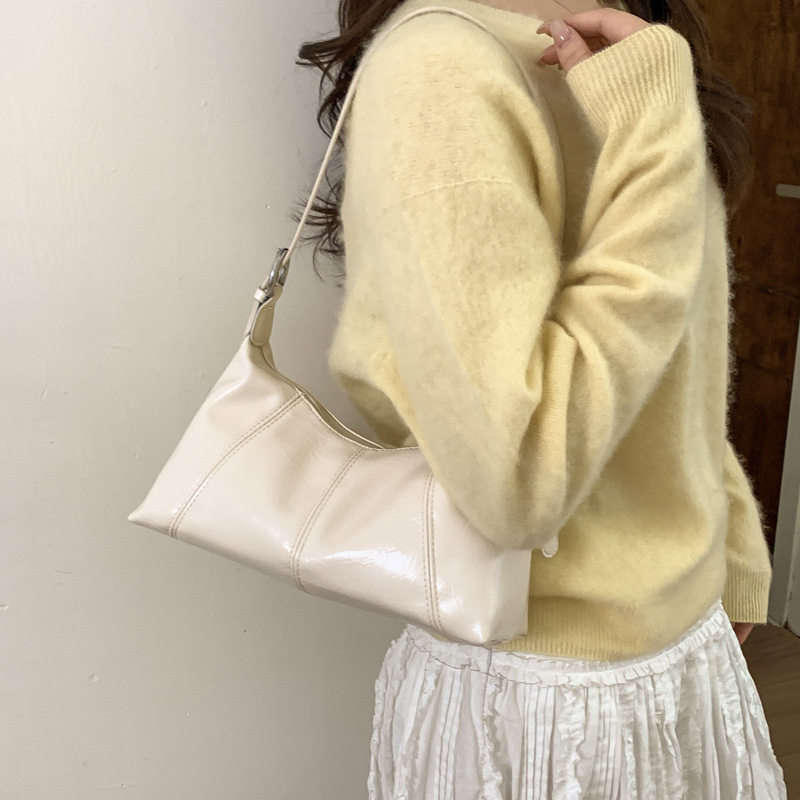 高颜值休闲复古腋下包女新款潮时尚简约饺子包高级感单肩斜挎包包,淘宝优惠券,粉丝福利购,淘宝优惠卷