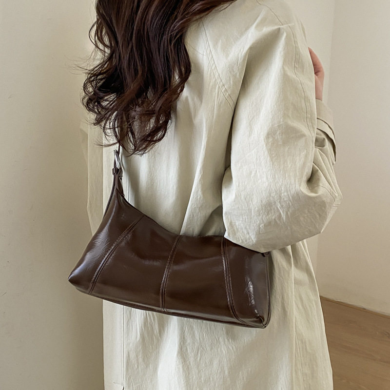 高颜值休闲复古腋下包女新款潮时尚简约饺子包高级感单肩斜挎包包,淘宝优惠券,粉丝福利购,淘宝优惠卷