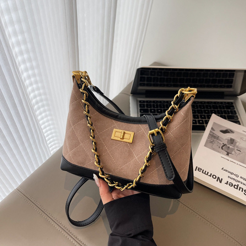 腋下包包女大容量2025新款春天小众菱格链条包时尚单肩斜挎小方包,淘宝优惠券,粉丝福利购,淘宝优惠卷