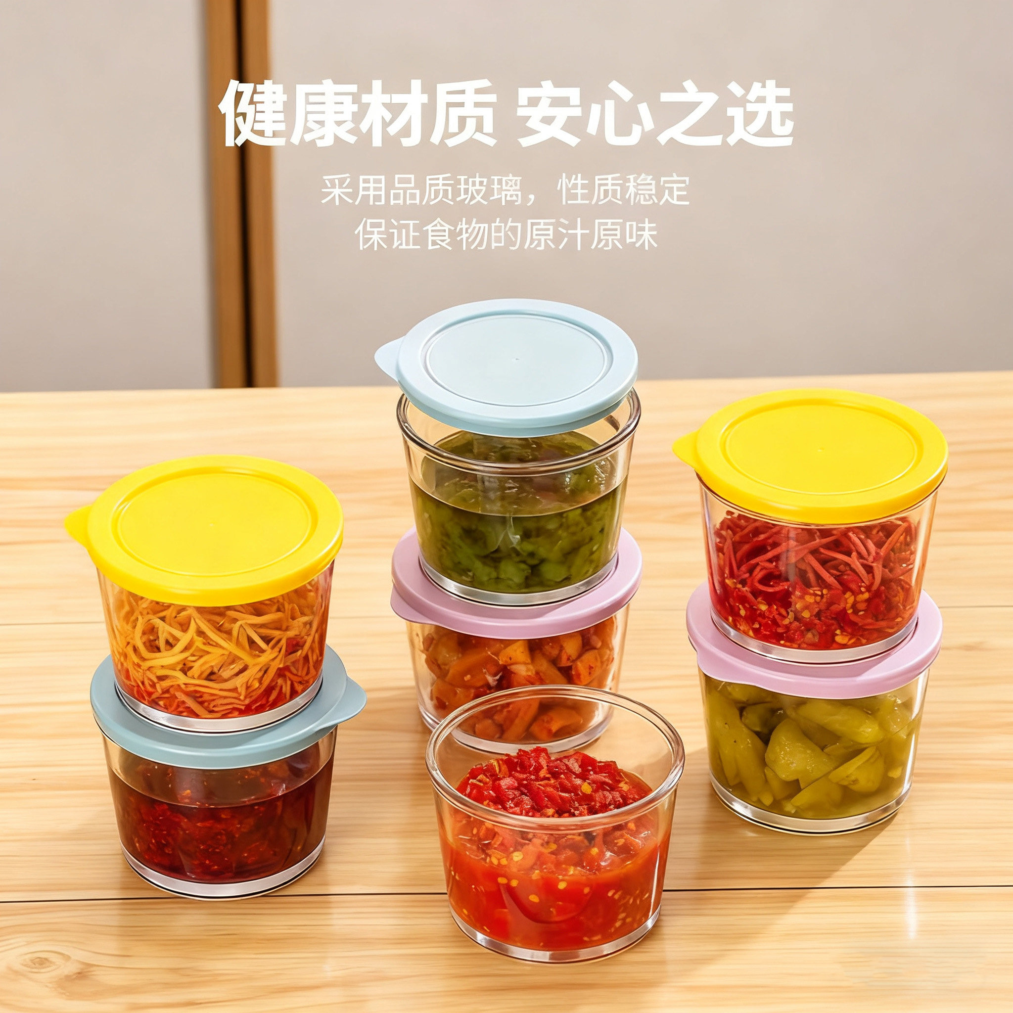 玻璃密封罐食品级咸菜专用保鲜收纳盒冰箱腌菜冷藏罐小菜泡菜罐子,淘宝优惠券,粉丝福利购,淘宝优惠卷