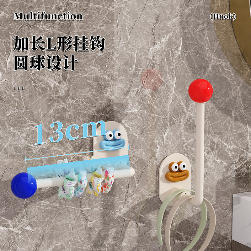 发圈发箍收纳架卫生间发饰发夹粘钩皮筋头绳挂钩发绳首饰收纳神器