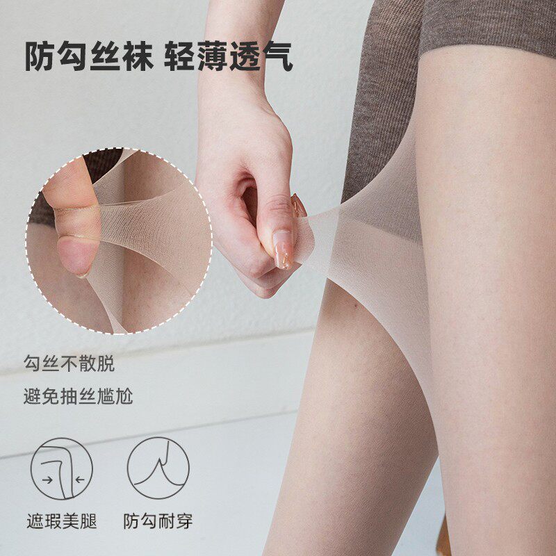 夏季护膝长筒袜女空调房加长款过膝丝袜保暖防滑袜子防勾丝小腿袜