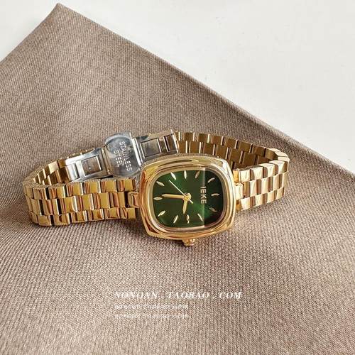 NONOAN 复古小金表手表女款轻奢女士小表盘石英表ins高级简约百搭 - 图0