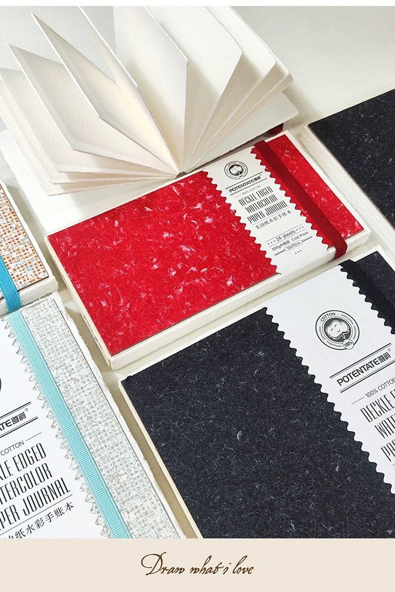 浮生绘舍遵爵旅行毛边水彩纸手账本300g水彩纸美术专用方形手账本,淘宝优惠券,粉丝福利购,淘宝优惠卷