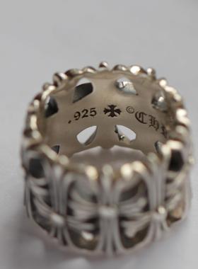 男女款S925纯银欧美风十字架戒指