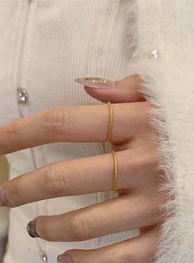 1.2mm极细满天星河钛钢戒指