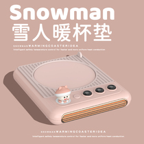 snowman heating water warmed cup mat usb charging insulation mat milk tea heater office warm milk theorizer small