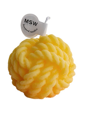 毛线球香薰蜡烛线团手工植物蜡韩风ins网红家居摆件拍照道具