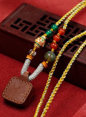 手绘小唐卡黄财扎基拉姆五爷绿度母药师文殊吊坠藏式手绘擦擦唐卡