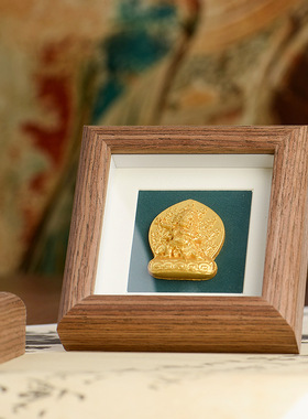 木质唐卡五爷摆台大黑天摆件多款可选手工扎基拉姆黄财小唐卡摆台