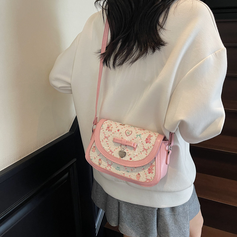 粉色蝴蝶结腋下包包女2025新款甜美小众时尚单肩包洋气质感斜挎包,淘宝优惠券,粉丝福利购,淘宝优惠卷