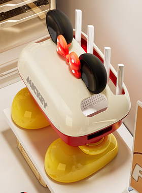 米奇路由器收纳盒大容量插排置物架高颜值创意家居电视柜装饰摆件