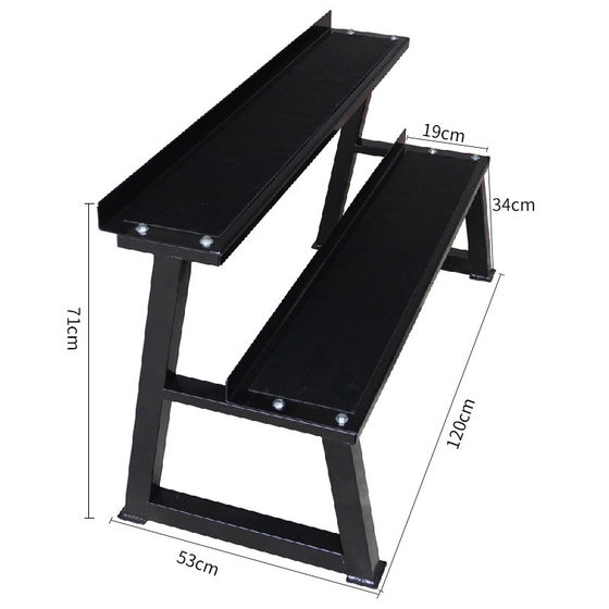 Hengda double layer kettlebell rack storage rack storage rack