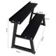 Hengda double layer kettlebell rack storage rack storage rack