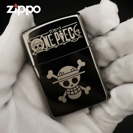 Zippo Lighter Genuine Black Ice One Piece Luffy Chopper Wanted Animation Customized Counter Zippo Lighter