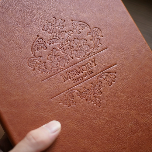 Наша история ретро -кожаная традиционная сумка -тип 5 -Inch альбом -плагин -IN Photo Almag Book Book Album