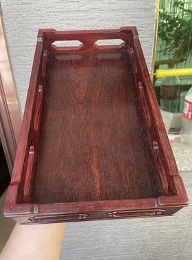 印度小叶紫檀明式底座  独板榫卯结构制作  长宽高30*17*5厘米