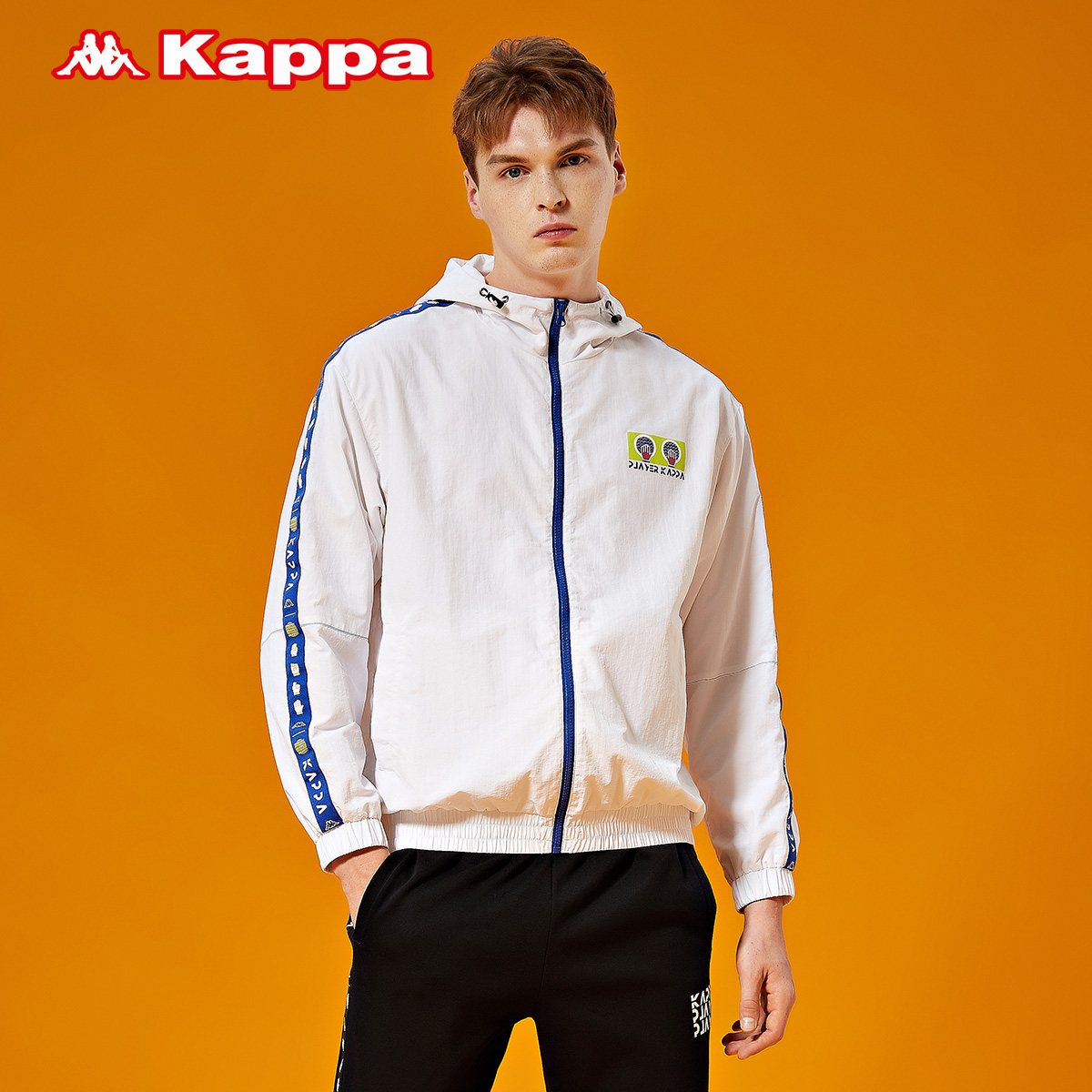 新款男梭织外套休闲连帽开衫 卡帕电音联名串标防风衣 Kappa 2020 新款男梭织外套休闲连帽开衫 卡帕电音联名串标防风衣 Kappa 2020