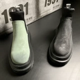 Martens, утепленные трендовые короткие сапоги в английском стиле на платформе, в британском стиле, легко надевать