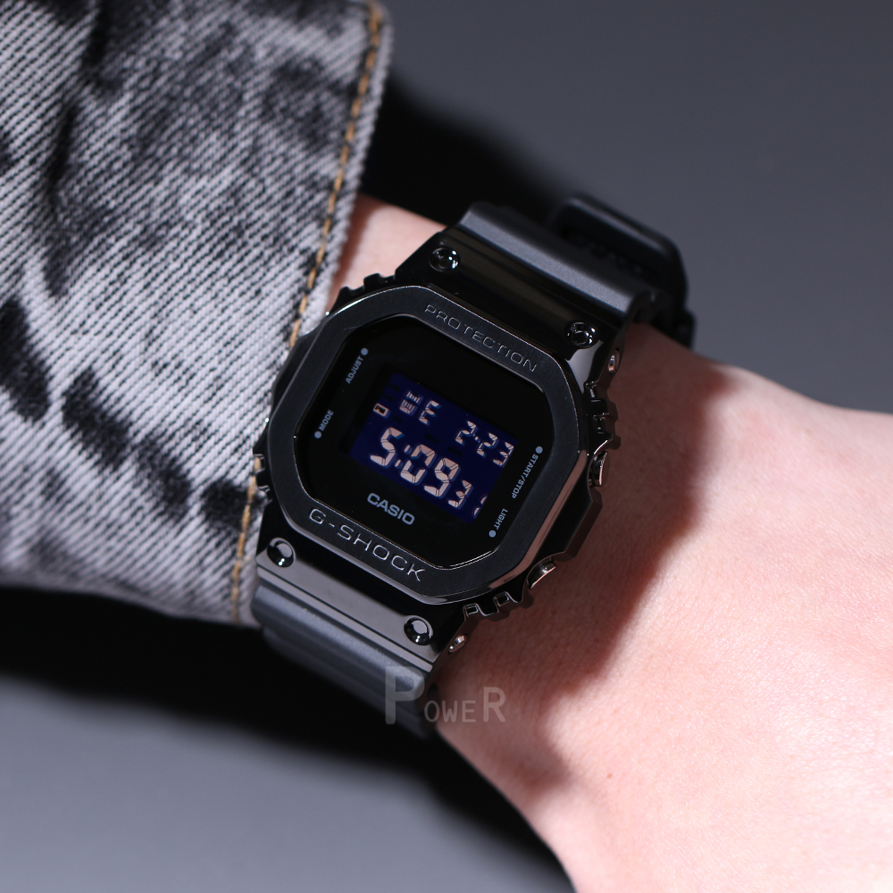 卡西欧G-SHOCK金属方块GM-5600-1 B-1 B-3 GMW-B5000D-1 GD-9 110 - 图0