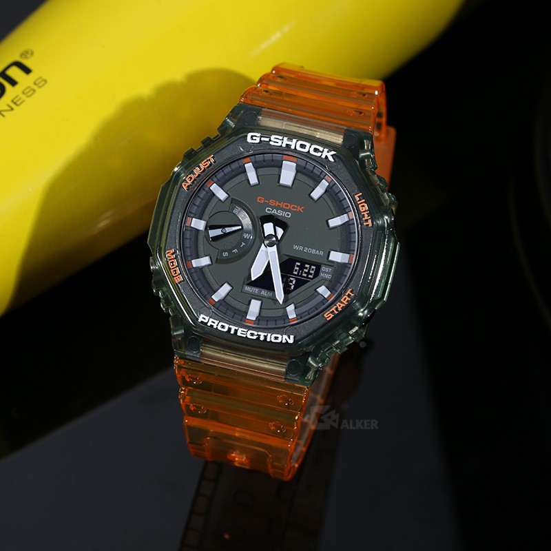 Casio Men's and Women's Double Display Farmhouse Oak