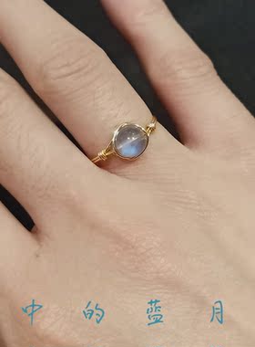 女注金原创恋人石水晶戒指不褪色