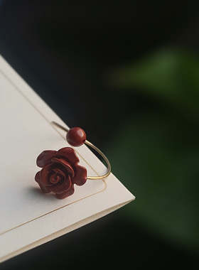 原矿帝王朱砂戒指女本命年