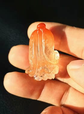 中国水晶矿石水晶天然挂件吊坠