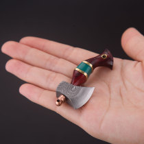 Handmade mini-patterned steel small axe water fruit knife small knife with knife and knife unpacked with delivery knife outdoor knife gift knife