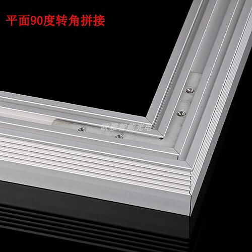 热卖LED灯槽U型拼接固定件铝槽角码直角90度转角吊线卡扣连接配件 - 图1