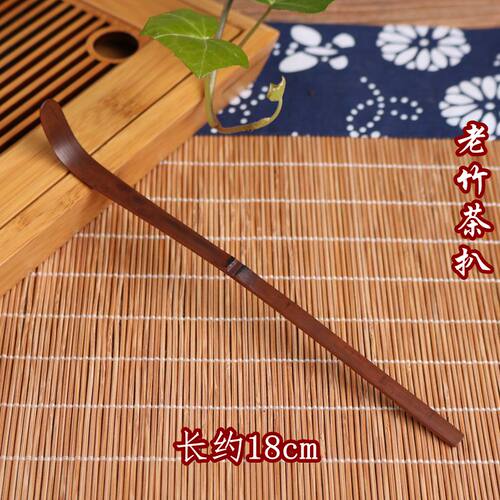 竹茶拔茶针茶拔单个茶匙茶扒一体竹木茶勺细茶拔点茶抹茶勺 - 图2