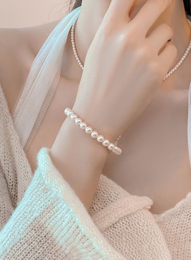 施华家法式珍珠手链轻奢小众