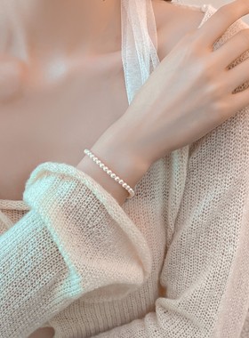 正圆施家珍珠手链14k包金